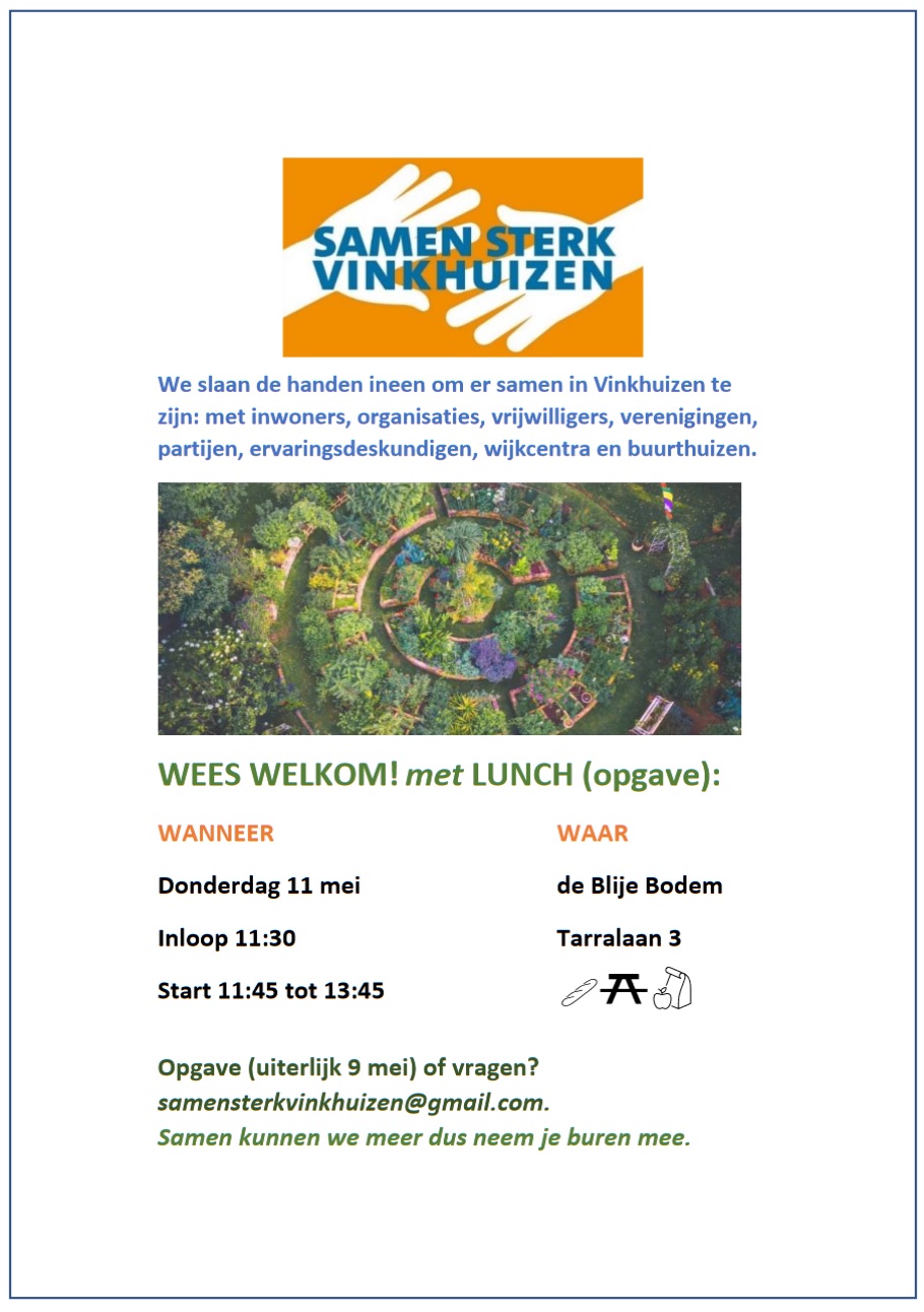 Editie 9 Samen sterk Lunch donderdag 11 Mei 1